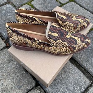 Madewell Frances snake embossed loafer